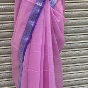 Rose Pink Premium Cotton Saree