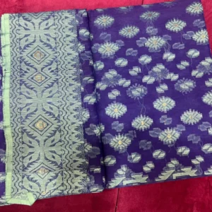 Royal Purple Woven Motif Saree