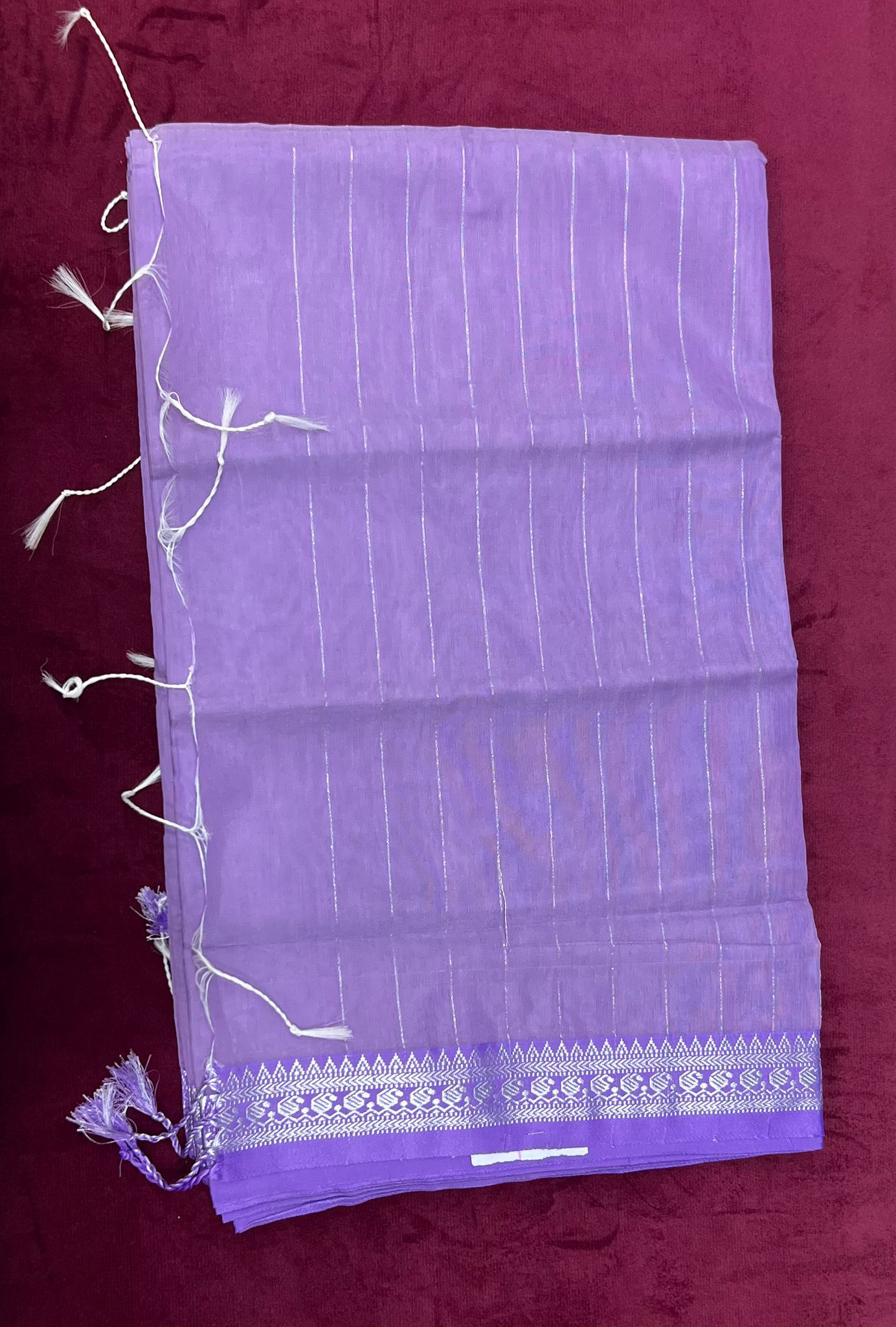 Lavender Glow Soft Cotton Saree