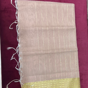 Golden Beige Classic Cotton Saree