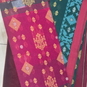 Dual Tone Jamdani Contrast Saree