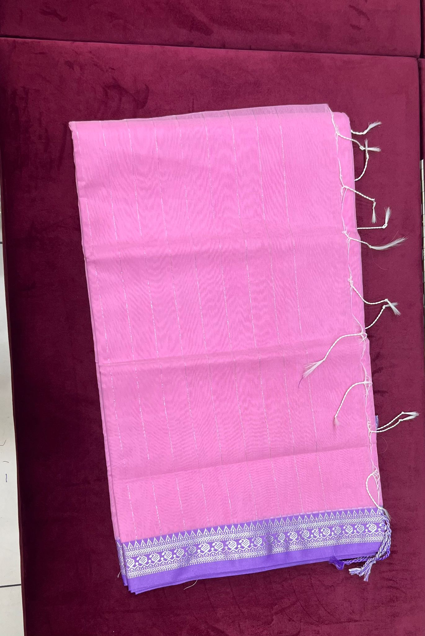 Blossom Pink Soft Cotton Saree