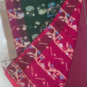 Tribal Weave Contrast Saree
