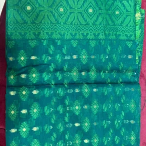 Emerald Green Heritage Jamdani Saree