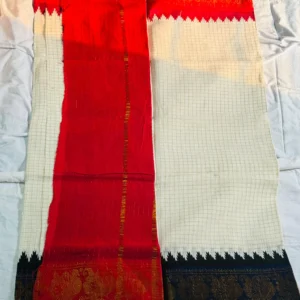 Royal Red Dual Tone Heritage Saree