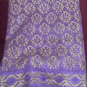 Royal Lavender Zari Pattern Saree