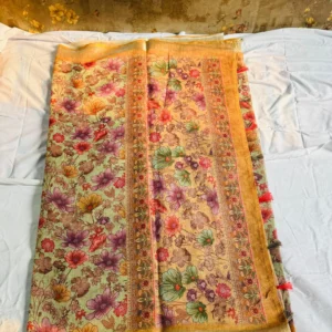 Pastel Garden Floral Saree