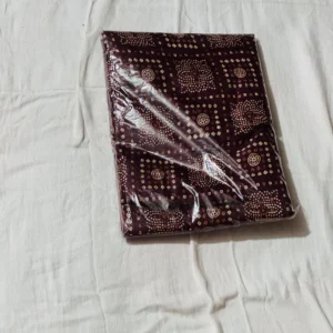 Maroon Dotted Heritage Saree