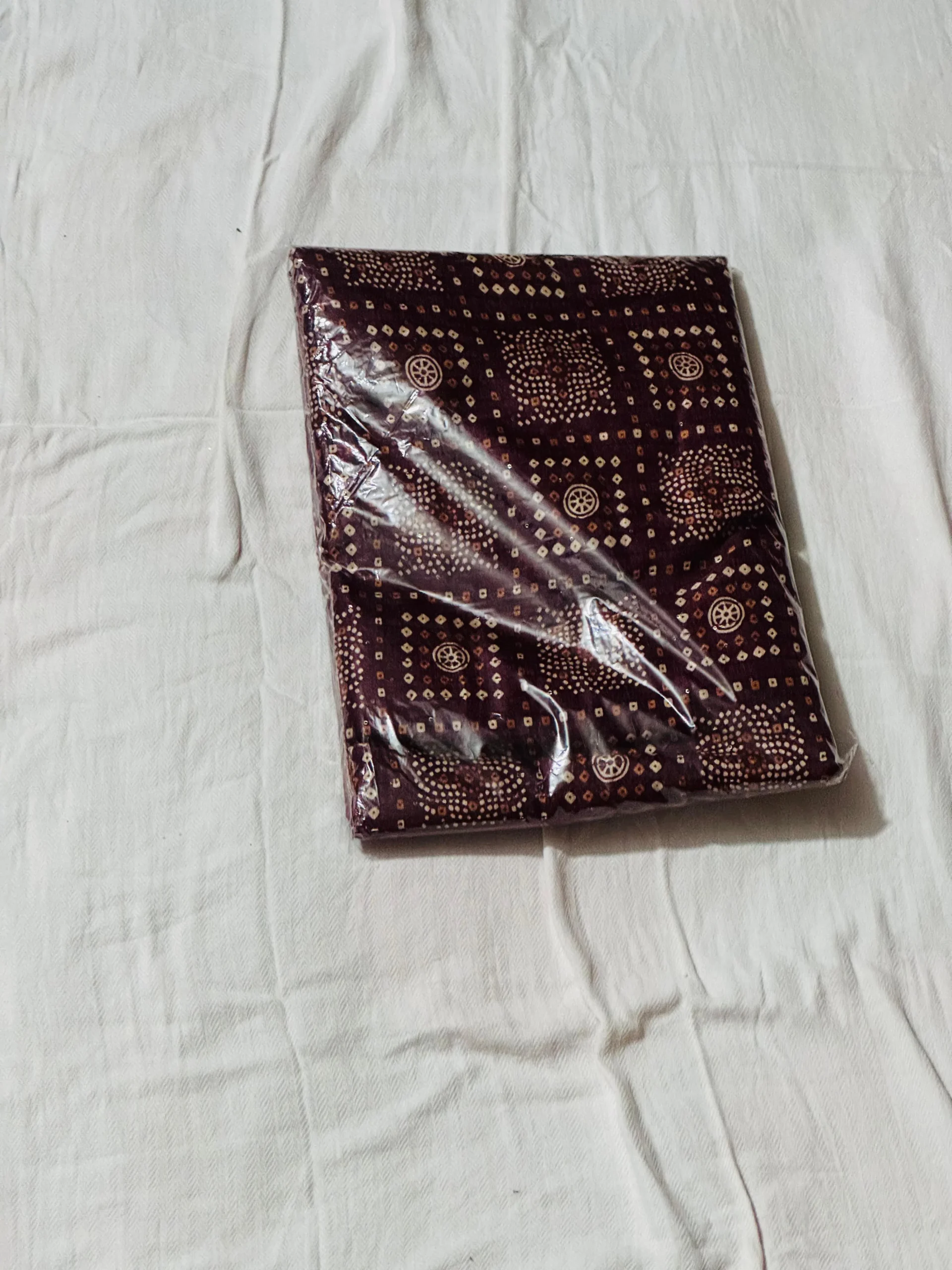 Maroon Dotted Heritage Saree