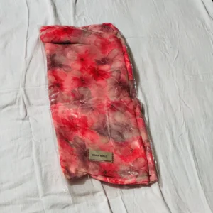 Coral Bloom Soft Floral Saree