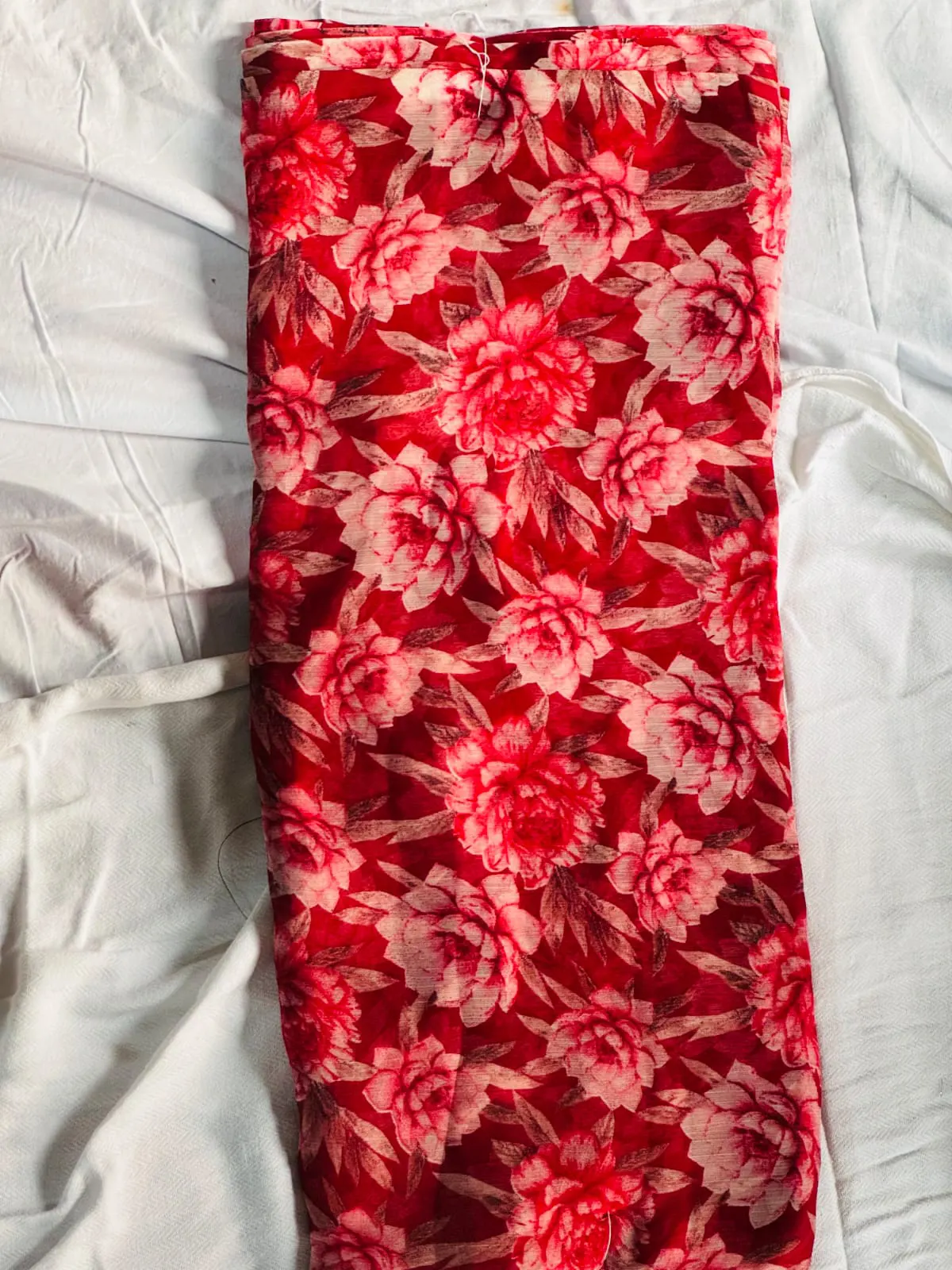 Scarlet Bloom Allover Floral Saree